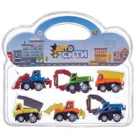 ABtoys (АБтойс) C-00468 Машинка инерционная Abtoys АвтоСити Строительная техника, 6 машинок
