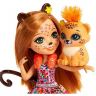 Mattel FJJ20 Энчантималс Кукла Чериш Гепард с любимой зверушкой, 15 см