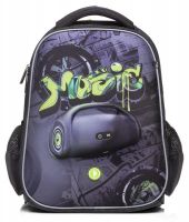Hatber NRk-45026 Рюкзак Hatber ERGONOMIC light Boombox 38х29х12,5см EVA материал 3D эффект светоотражающий 1 отделение 2 кармана и 1 потайной на спинке