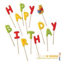 Procos 9294 Свечи-буквы "Винни Happy Birthday"