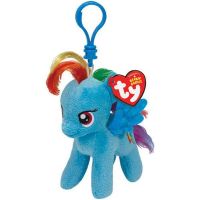 TY 41105  Брелок плюшевый пони Rainbow Dash, 12 см