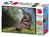 Prime 3D 10330-SBM Пазл 3D 500 Карнотавр против антарктопельты