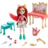 Mattel GYJ05 Энчантималс Игровой набор Викторианский туалетный столик с куклой Фабрина Фокс и Фриск