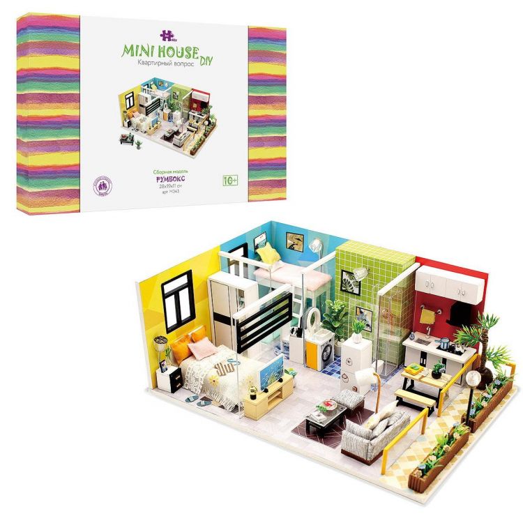 Hobby Day M043 Сборная модель Hobby Day Румбокс Mini house Квартирный вопрос