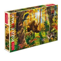 Hatber 54ПЗ3-19279 Пазл Hatber MAXI Лесная сказка 54 элемента 400х280мм