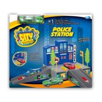 Dave Toy 32017 Игровой набор Полицейский участок с 1 машинкой