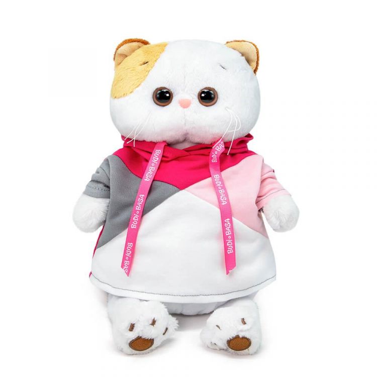 BUDI BASA LK27-085 Мягкая игрушка BUDI BASA Кошка Ли-Ли в разноцветной толстовке 27 см