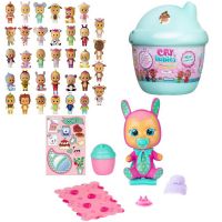 IMC Toys 97629/98442-4w Кукла IMC Toys Cry Babies Magic Tears серия Bottle House Плачущий младенец в комплекте с домиком и аксессуарами, Голубой