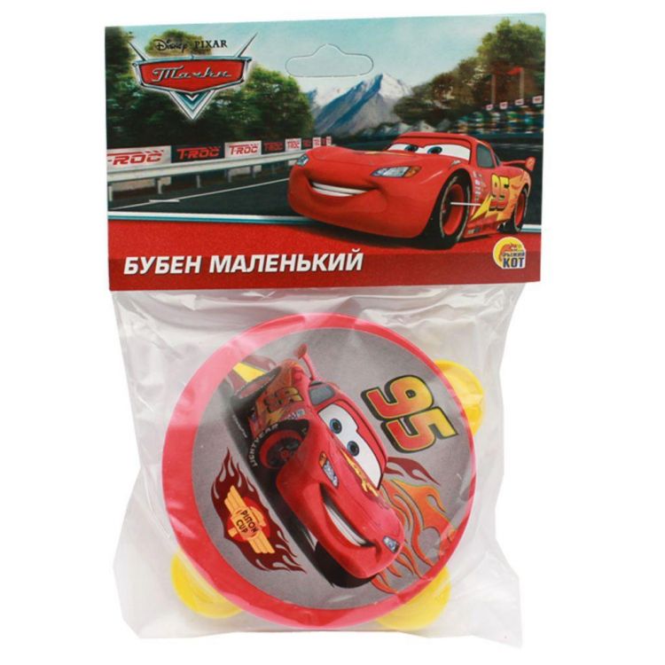 Рыжий Кот И-1813 Игрушка музыкальная Бубен Дисней Тачки, 9 см