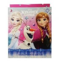 Centrum 84952 Пластилин 10 цветов Холодное сердце, 200 г, стека пластиковая
