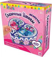 Orb Factory 00413 Шкатулка из мозаики "Сказочные птицы", 400 деталей