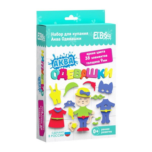 El'BascoToys 02-002 Набор для купания "Аква Одевашка Кошка"