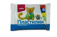 Пластилин Классика, 6 цветов, по 12 гр.