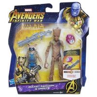 Hasbro E2070 Avengers Movie Мстители с камнем делюкс, Rocket Raccoon & Groot
