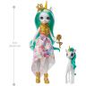 Mattel GYJ13 Энчантималс Кукла Королева Юнити и питомец Степпер, 20 см