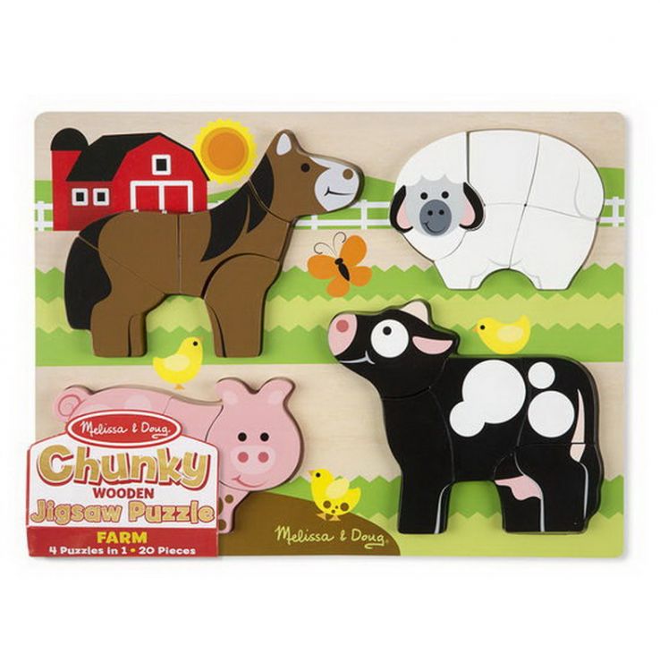 Melissa&amp;Doug 1891m Пазлы "Мои первые пазлы" Ферма
