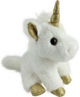 AB toys M095 Мягкая игрушка Единорог белый, 15 см