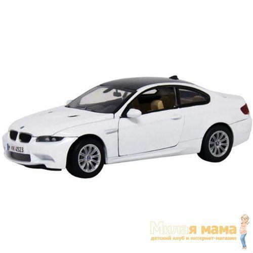 MOTORMAX 73347 Машинка коллекционная 2008 BMW M3 Coupe, 1:24, белая
