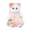 BUDI BASA LK24-024 Мягкая игрушка Кошечка Ли-Ли в нежно-розовом платье с птичкой, 24 см