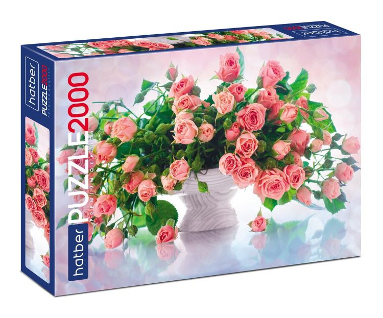 Hatber 2000ПЗ1-26240 Пазл Hatber Premium Розовая нежность 2000 элементов
