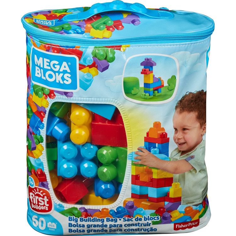 Mattel DCH55 Mega Bloks Конструктор First Builders для мальчиков, 60 деталей