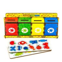 Woodlandtoys 133104 Развивающая игрушка Woodlandtoys Сортер Комодик Убираем комнату 22,5*9