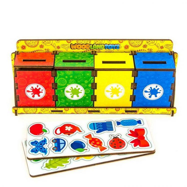 Woodlandtoys 133104 Развивающая игрушка Woodlandtoys Сортер Комодик Убираем комнату 22,5*9