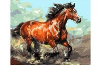 Рыжий кот Q1465 Холст с красками 40х50 см по номерам. ИЗЯЩНАЯ ЛОШАДЬ