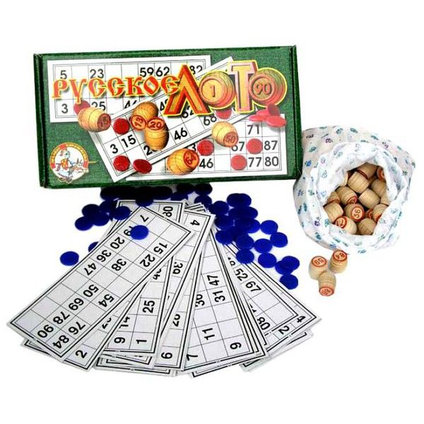 Десятое королевство 00037ДК Настольная игра Русское лото, деревянное