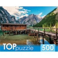 Рыжий кот ГИТП500-4212 TOPpuzzle. Пазлы 500 элементов. ИТАЛИЯ. ОЗЕРО БРАЙЕС