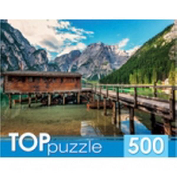 Рыжий кот ГИТП500-4212 TOPpuzzle. Пазлы 500 элементов. ИТАЛИЯ. ОЗЕРО БРАЙЕС