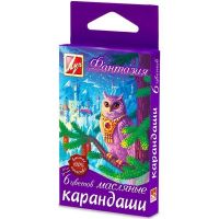 Карандаши масляные Фантазия 6 цветов