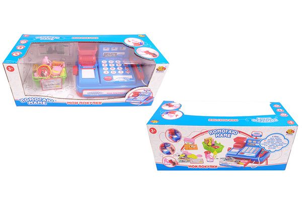 ABtoys PT-01044 Помогаю Маме Касса в наборе с аксессуарами, звуковые и световые эффекты