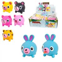 Junfa CXL0709-7 Игрушка-антистресс Junfa Мялка большая "Покажи язык", 10 см., 6 шт в ассорт. в дисплее