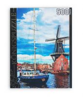 Konigspuzzle ГИК500-8320 Пазл Голландская мельница и парусная лодка, 500 элементов