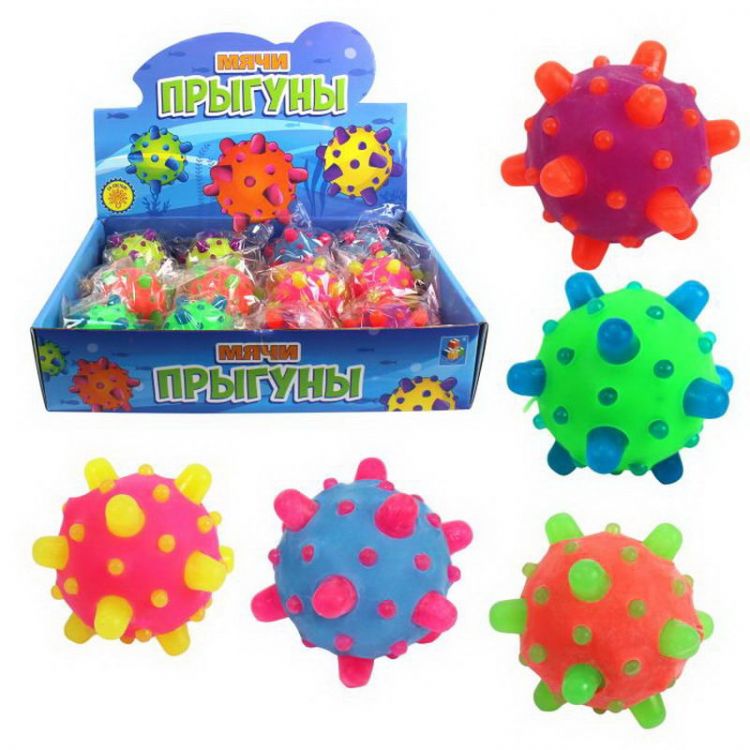 1TOY Т15228-no Мячик со светом, 1toy дисплей 12 шт.,7 см, 1TOY Т15228-no Мячик со светом, 1toy дисплей 12 шт.,7 см,