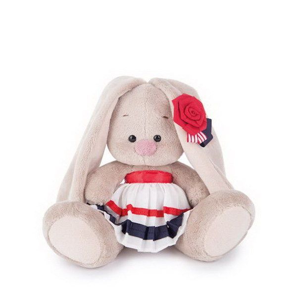 BUDI BASA SidX-177 Мягкая игрушка Зайка Ми в морском костюме, 15 см