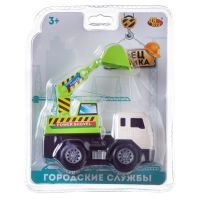 ABtoys (АБтойс) C-00463 Машинка инерционная Abtoys Cпецтехника Экскаватор-грузовик мини