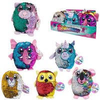 BEVERLY HILLS TEDDY BEAR SH01053/1 Shimmeez (Шиммиз) серия2, плюшевые фигурки животных в пайетках, 20 см, 12 шт в дисплее, ЦЕНА ЗА ШТУКУ