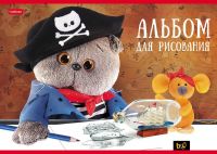 Hatber 30А4В Альбом для рисования Hatber на скобе серия Кот Басик, 30 листов