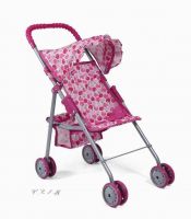 Melobo 9318 Прогулочная коляска-трость для куклы, с козырьком и сумкой, 53х27х55 см