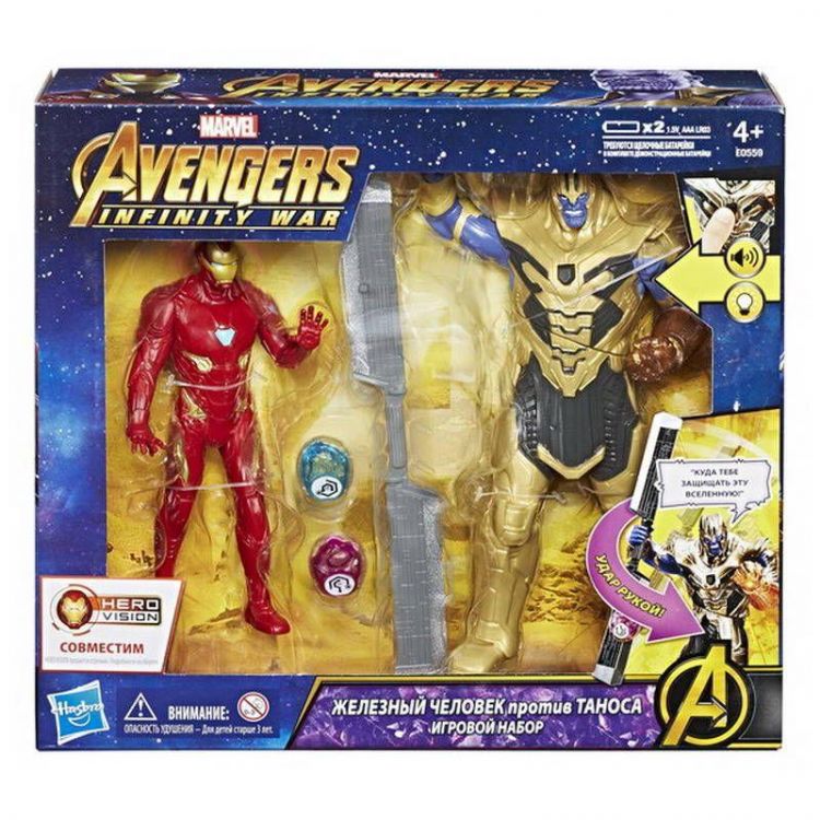 Hasbro E0559 Avengers Movie Игровой набор Железный Человек против Таноса