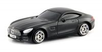 RMZ City 344992SM Машина металлическая Mercedes-Benz GT S AMG 2018, 1:64, цвет черный матовый