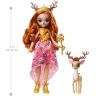 Mattel GYJ12 Энчантималс Кукла Королева Давиана и питомец Грасси, 20 см