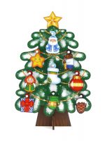 Woodlandtoys 148104 Развивающий набор Woodlandtoys Сортер Елка в снегу 19,5*27,5*2,5 см