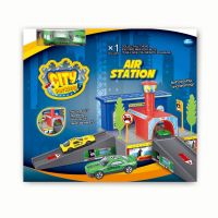 Dave Toy 32019 Игровой набор Здание аэропорта с 1 машинкой