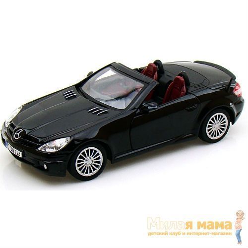 Motormax 73292 Коллекционная модель машины Mercedes Benz SLK55 АMG, 1:24, черная