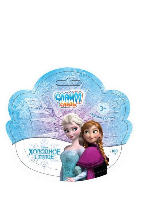 1TOY Т16255 Слайм-слизь с сюрпризом "Холодное сердце", 100 г