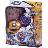 Junfa F6132/1 Игра настольная Junfa Волчок "Battle blade. Abyss Flank "Corrine" с синей сердцевиной и желтым пусковым устройством, 23х19х6 см