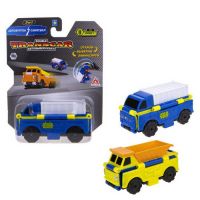 1TOY Т18289 Машинка-трансформер 1TOY Transcar Double Автовывернушка Автофургон – Самосвал 8 см